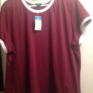 Burgundy crop top